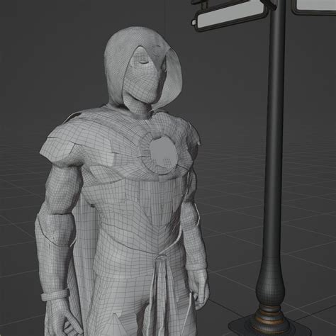 Moon Knight 3d Model 3d Model Rigged Cgtrader