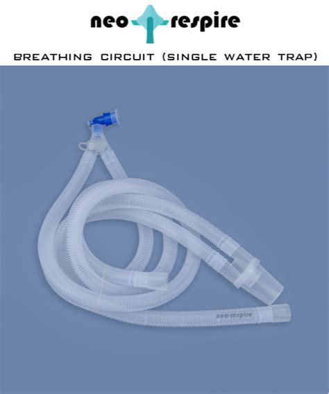 Disposable Non Heated Ventilator Circuit With Single Water Trap 1 5 M