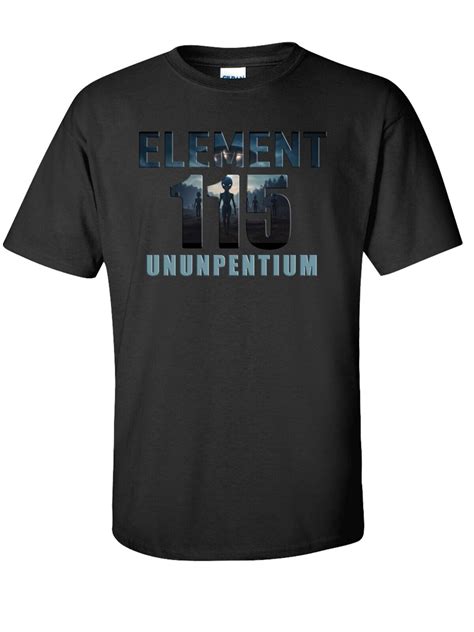 Element 115 Ununpentium Alien Ufo Area 51 Flying Saucer Uap T Shirt