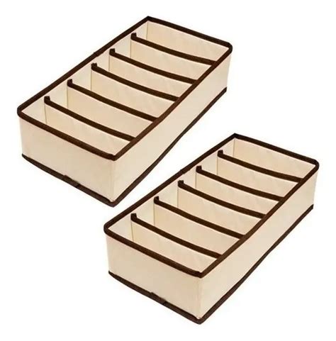 Kit C Organizador De Suti Soutien P De Gavetas Lingerie Cor Creme Mercadolivre