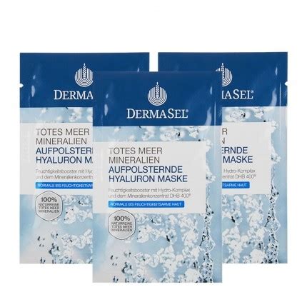 Dermasel Med Totes Meer Maske Hyaluron Im Dreierpack