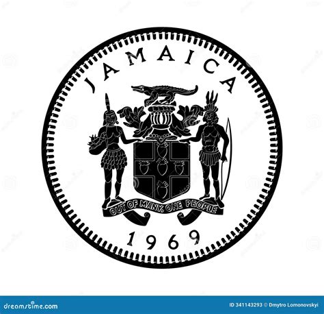 1 Cent 1969, Jamaica. The Obverse Of The 1969 Jamaican Coin Features