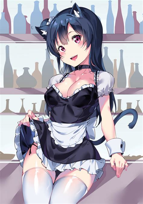 Rule 34 1girls Animal Ears Black Panties Blue Hair Breasts Cat Ears