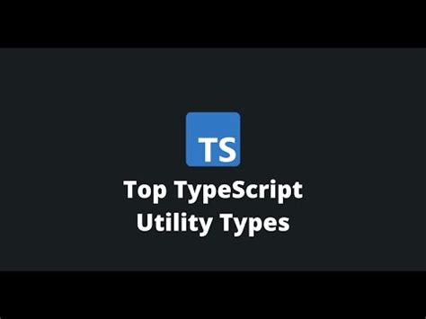 TypeScript Utility Types Pick And Omit YouTube