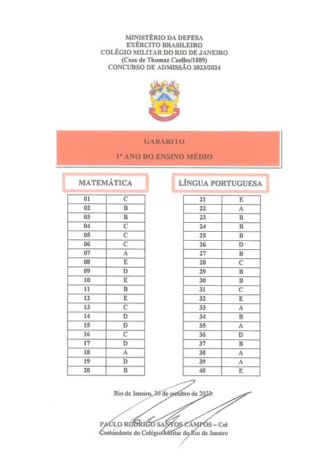 Provas E Gabaritos De Exam Name Cursos Azambuja