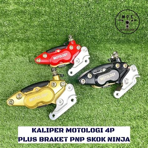 Jual Kaliper Motologi 4 Piston Set Breket Pnp Ninja R RR Shopee Indonesia