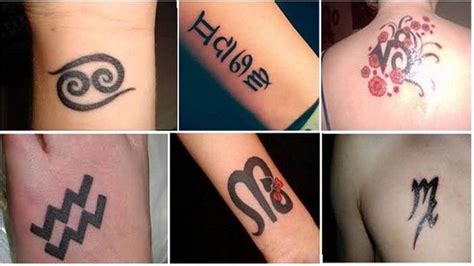 Best Zodiac Sign Tattoo Designs And Their Meanings Small Tattoo