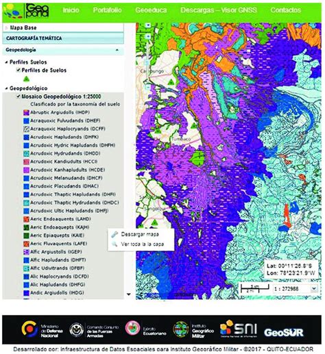 7 Vista Del Geoportal Del Igm En El Visor Geoinformación A Nivel Download Scientific Diagram