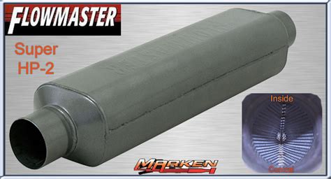 Flowmaster New Super Hp 2 Small Square Muffler For Many Applications Laminar Flow Pro Series