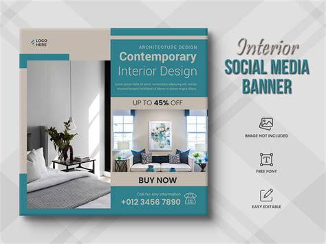 Interior Social Media Post Template Graphic By Creative View Creative