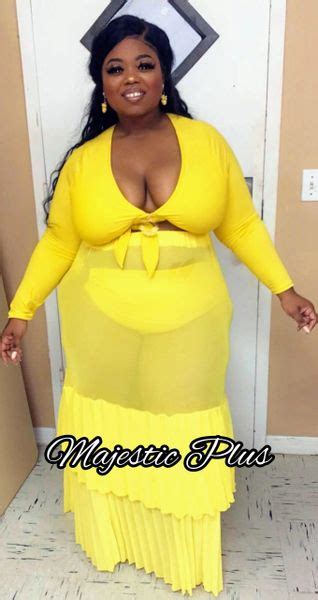 Plus Size Long Sleeve Ring Charm Bikini Cover Up Set Majestic Plus