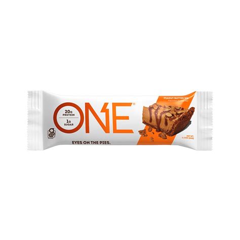 One Bars Peanut Butter Pie Flavored Protein Bars 2 12 Oz 12 Count Box