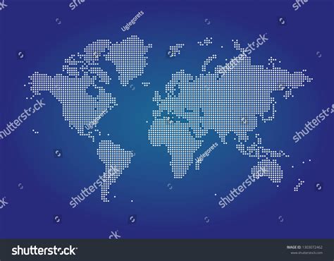 World Map Dots Stock Vector (Royalty Free) 1303072462 | Shutterstock