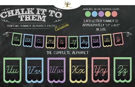 Cursive Alphabet Banner Classroom | AlphabetWorksheetsFree.com