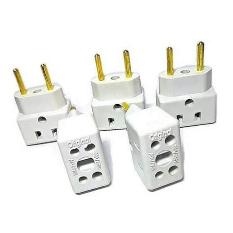 Kit 10 Adaptador De Tomada Bob 3 Pinos 10a 20a P 2 Pinos Leroy Merlin