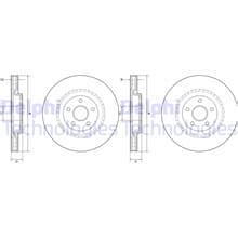 2X DELPHI BREMSSCHEIBEN 380mm BELÜFTET VORNE PASSEND FÜR JEEP GRAND