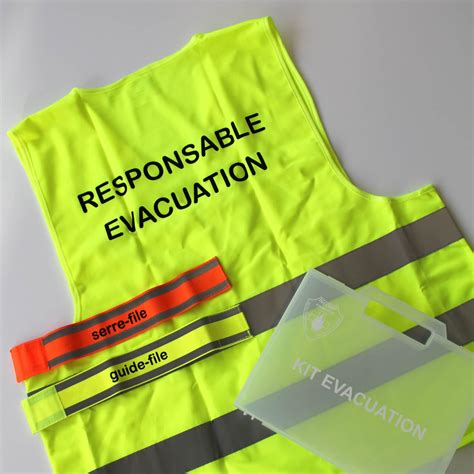 Gilet Responsable Vacuation Incendis Formation