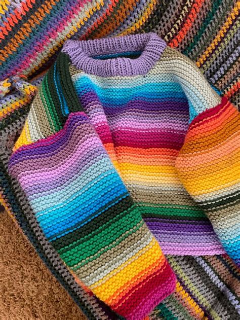 Rainbow Jumper 🌈 Knitting Patterns Sweater Knitting Patterns Knitting