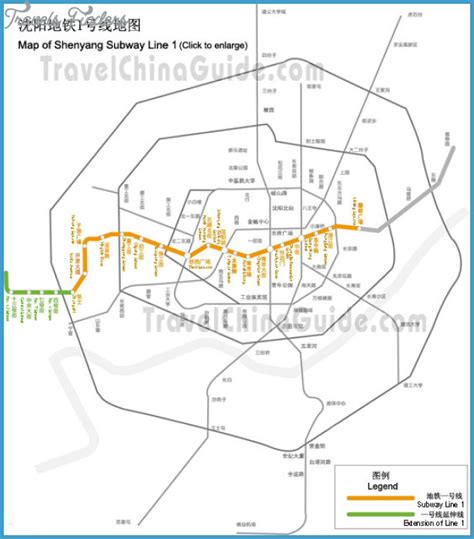 Shenyang Subway Map - TravelsFinders.Com