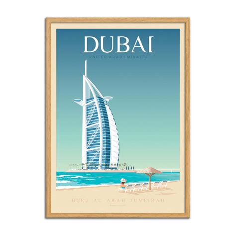 Affiche D Art Ville Dubai Olahoop Travel Posters