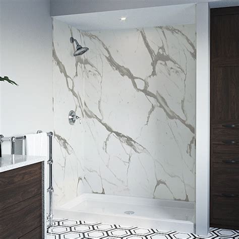 Wilsonarts Wetwall Line In Calacatta Statuario Houzz