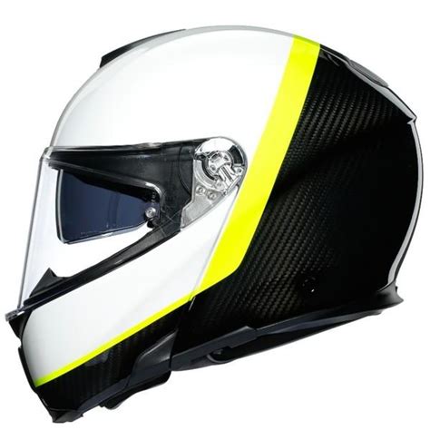 Agv Sportmodular Ray Carbon Wh Yellow