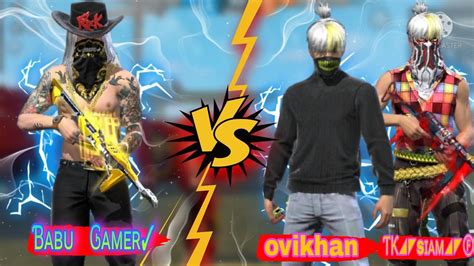 1vs2 CLASH SCOAD CUSTOM MATCH GAREENA FREE FIRE ƁᴀʙᴜㅤᎶᴀᴍᴇʀ VS OVIKHAN