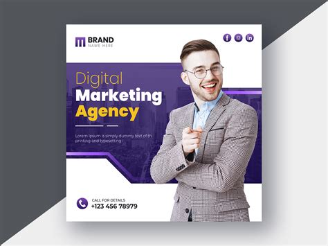 Creative Marketing Agency Business Social Media Post Design By Golam