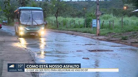 V Deo Os Buracos Tomam Conta De Ruas Do Df Bom Dia Df G