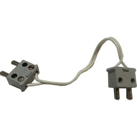 Lego Electric Wire V With Two Light Gray Prong Type Connectors