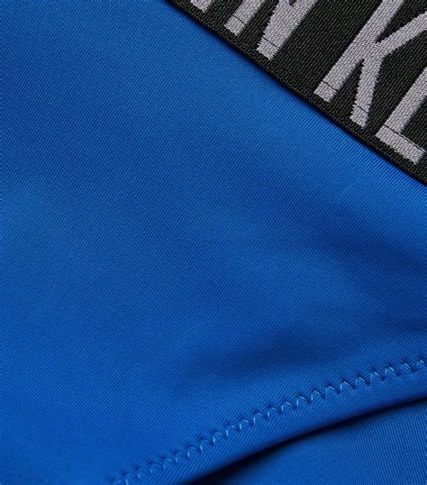 Womens Calvin Klein Blue Rib Knit Logo Bikini Briefs Harrods Uk