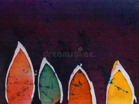 Leaves Fragment Hot Batik Background Texture Stock Image Image Of