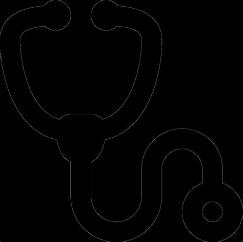 Stethoscope Silhouette Outline Png Image