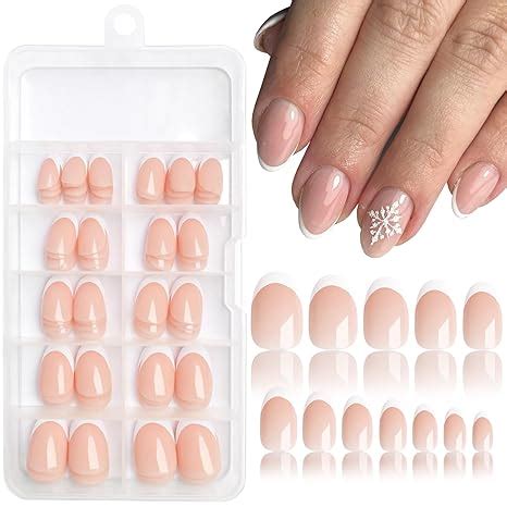 Amazon LoveOurHome 120pc White French Tips Press On Nails Short