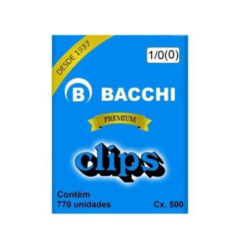 Clips Galvanizado Aço 500g Caixa 770 Unidades Bacchi Shopee Brasil