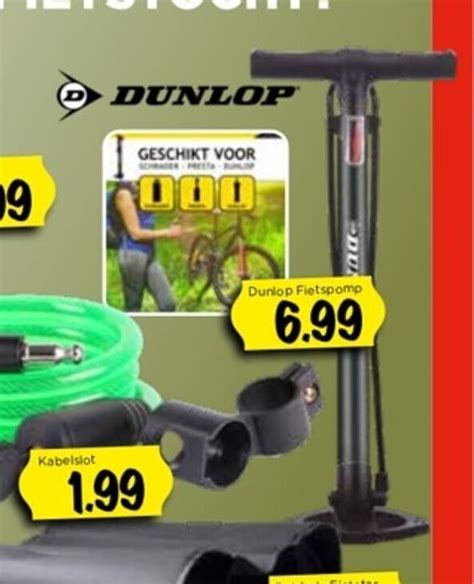 Dunlop Fietspomp Aanbieding Bij Vomar Voordeelmarkt