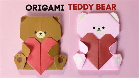 Origami Paper Teddy Bear How To Make Paper Cute Teddy Bear Paper