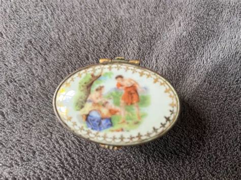 Bo Te Pilules En Porcelaine De Limoges A B Eur Picclick Fr