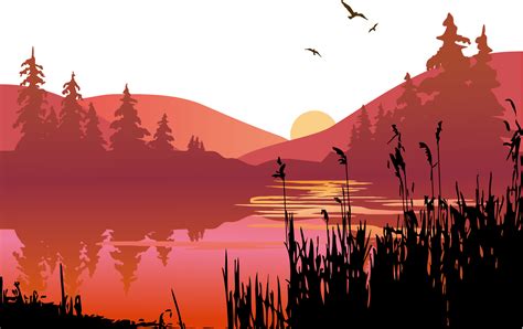 Lake Clipart Lake Sunset Lake Lake Sunset Transparent Free For