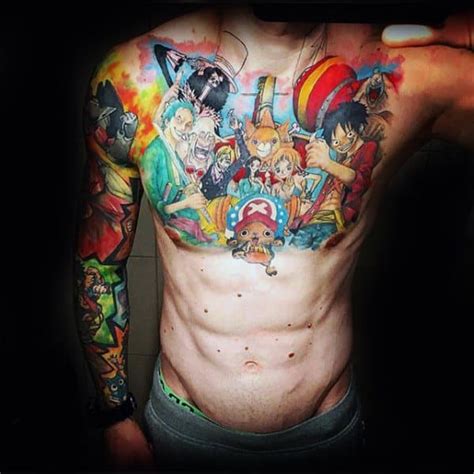 70 One Piece Tattoo Designs For Men Japanese Anime Ink Ideas