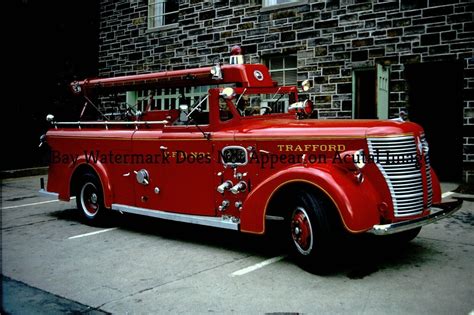 Trafford Pa Fire Apparatus Slide 1942 American Lafrance 600 Series