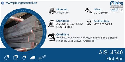 Aisi 4340 Flat Bar And 4340 Chrome Moly Steel Flat Rod Suppliers Uae