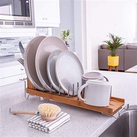 Amazon Better Housewares DrainFOREST Bamboo Dish Rack Drainer