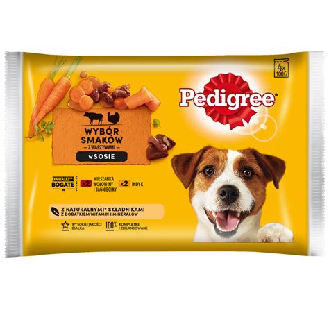 PEDIGREE Adult saszetka 6x4x100 g Wybór Smaków z Marchewką w Sosie