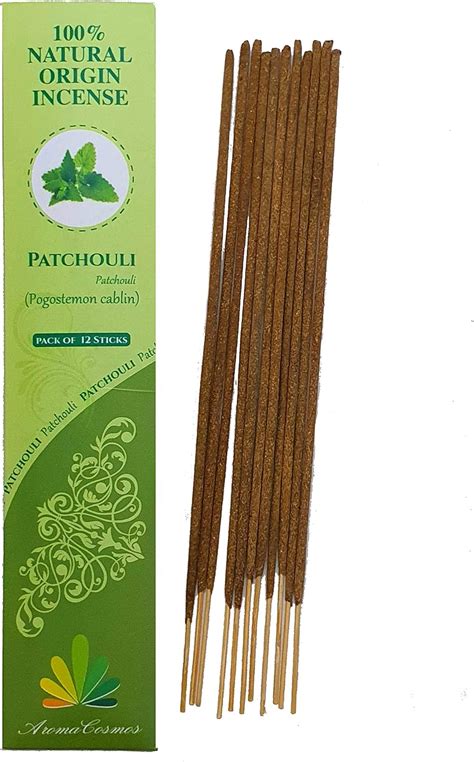 Bâtonnets d encens Parfum Patchouli 100 naturels certifié par