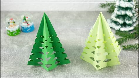 3D Weihnachtsbaum Aus Papier Basteln DIY Weihnachtsdeko YouTube