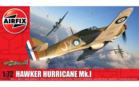 Airfix Hawker Hurricane Mki 172 Scale Plastic Model Kit Hobbies