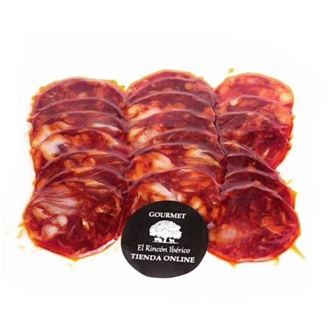 CORTE DE CHORIZO DE BELLOTA IBÉRICO 100G Gourmet El Rincón Ibérico