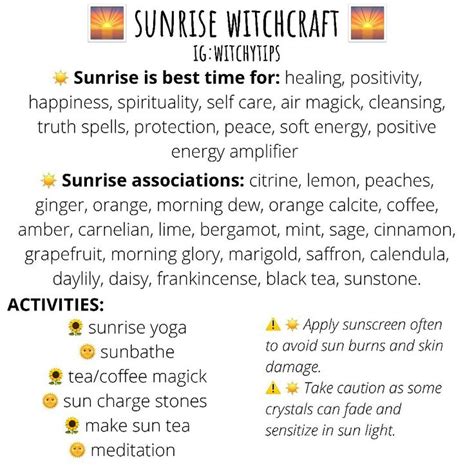 Tips For Witches Everywhere On Instagram Sunrise Witchcraft Who