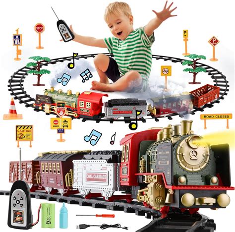 DAOUZL Train Electrique Enfant Circuit Train Electrique Télécommande